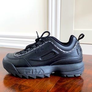 Black Fila Disruptor Shoes